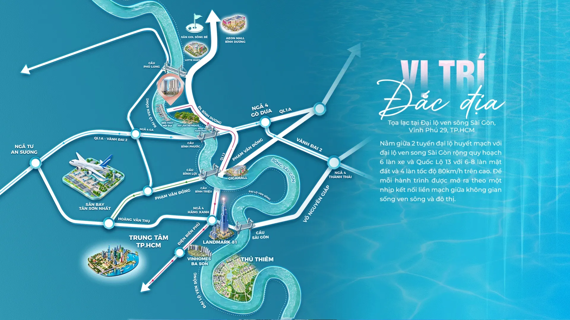 Bản đồ liên kết vùng Serena Riverside