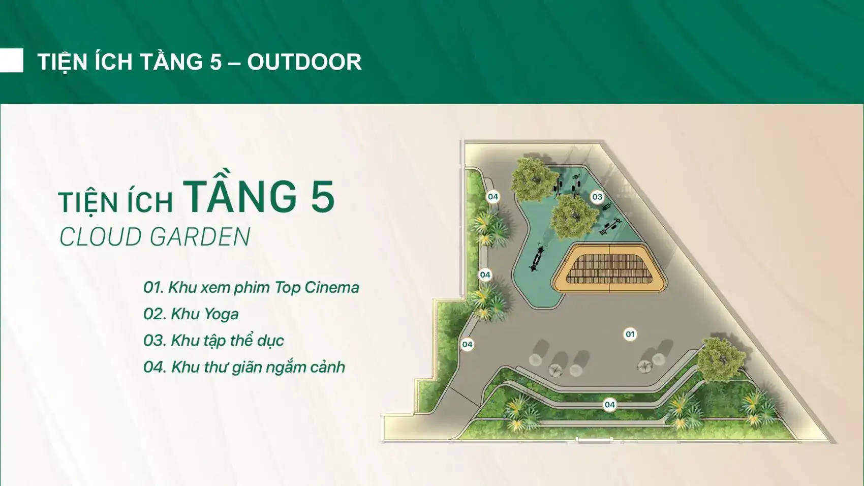 Mặt Bằng Tiện Ích Tầng 5